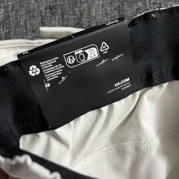Under Armour Pants Mens Medium White UA Unstoppable Utility Cargo Polyester